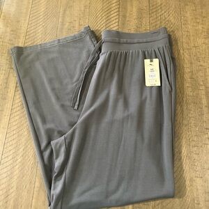 Terra & Sky Gray Wide Leg Pants